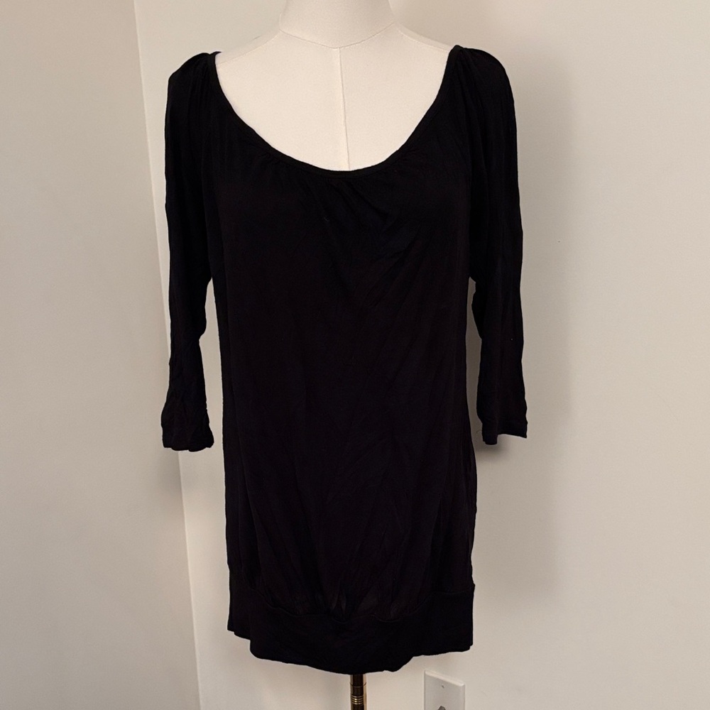 Old Navy Classic Black Tunic Top